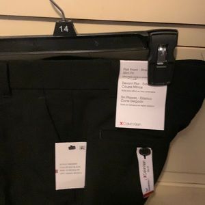 Calvin Klein slim fit black dress pants NWT